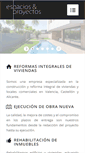 Mobile Screenshot of espaciosyproyectos.com
